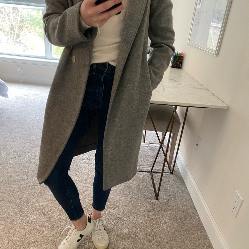 Aritzia oversized wool coat